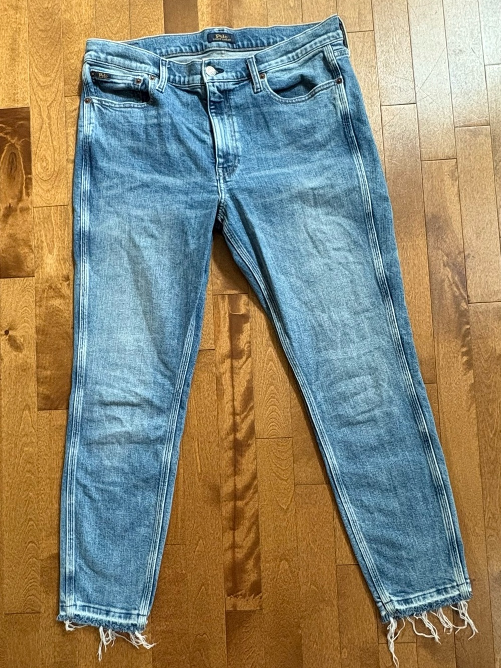 Polo Ralph Lauren "The Tompkins" Mid-Rise Skinny Crop Jeans (Size 31)